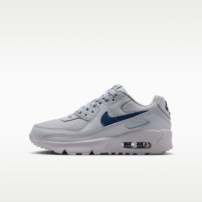 Nike Air Max 90 グレー/ブルー AIR+MAX+90+MESH+(GS).png